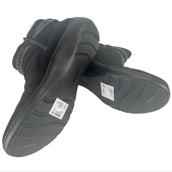 Clarks Cora Braid Booties Black - Picture 10 of 10